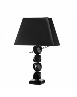 Stolná lampa GEMMA čierna/krištáľ H71