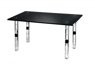 Stôl jedálenský ELEGANCE BLACK 140x80, H75