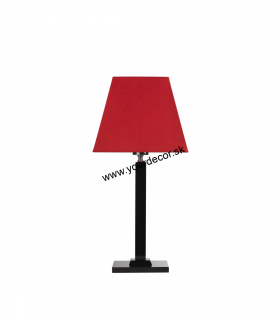 Stolná lampa ELEGANCE BLACK červená, H52cm