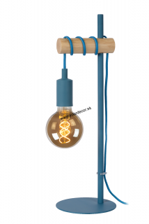 Stolná lampa POLA Blue 1/E27