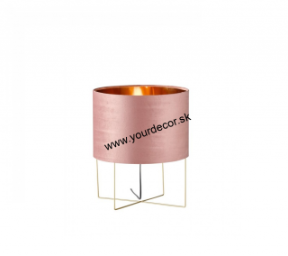Stolná lampa AURA Velvet Pink H43