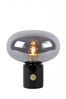 Stolná lampa CHARLIZE Smoke Grey / Black 1/E27