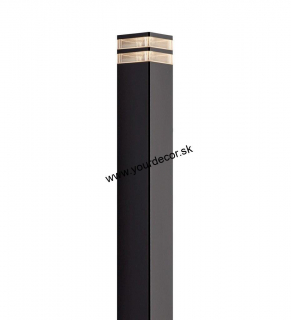 Stĺpik ELM Black E27 IP44, H80 cm