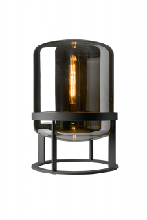 Stolná lampa MELBOURNE Smoked Glass H69