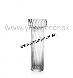 Váza XYZ číra H43,5 cm