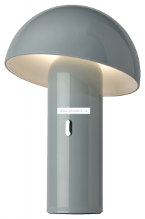 Stolná lampa SVAMP AKKU Grey H25 cm