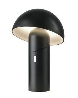 Stolná lampa SVAMP AKKU Black H25 cm
