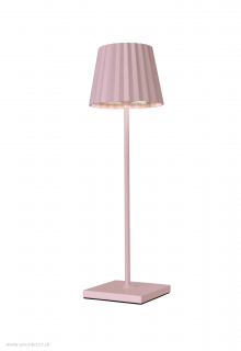 Stolná lampa TROLL 2.0 LED AKKU Ružová IP54