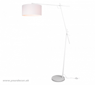 Stojatá lampa PONTE White, 1/E27, H168cm