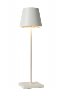 Stolná lampa JUSTIN White LED2,2W, IP54, Outdoor AKKU