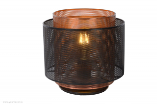 Stolná lampa ORRIN, Black/ Copper, 1/E27