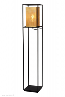 Stojatá lampa SANSA Black/Gold, 1/E27, H120