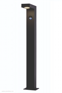 Stĺpik TEXAS IR SENSOR LED6W, 3000K, Antracit, H60 cm, IP54