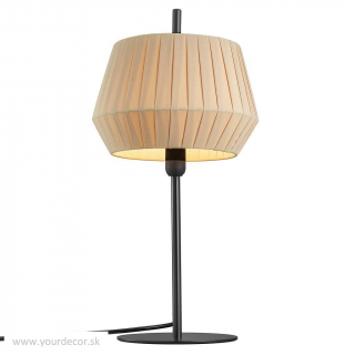 Stolná lampa DICTE Čierna/Béžová, 1/E14, H42,5cm, E14