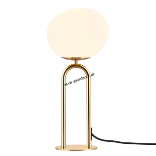 Stolná lampa SHAPES Mosadz/Opal 1/E27, H47cm
