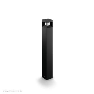 Stĺpik PARTERRE Black LED8W, 2700K, H77 cm, IP44