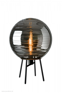 Stolná lampa LANTAREN Smokey/Black, H58 cm