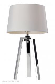 Stolná lampa TRIOLO White / Steel, E27, H57 cm