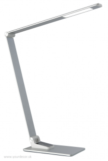 Stolná lampa ULI 2, LED, USB, Silver, H46 cm