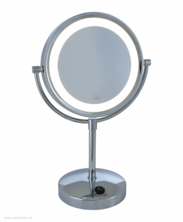Kozmetické zrkadlo LONDON LED 4xAA, Chrome, H41 cm