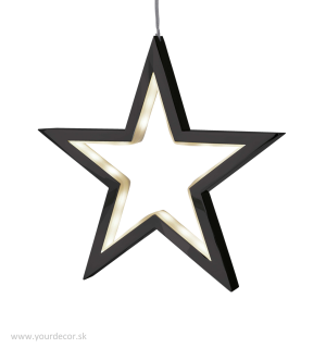 Hviezda LUCY LED1,5W, Black, H20 cm