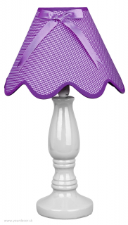 Stolná lampa LOLA fialová, H41 cm