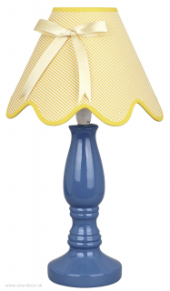 Stolná lampa LOLA žltá / modrá, H41 cm