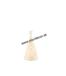 XMAS Vianočná dekorácia STROMČEK LED, H16,5 - rozbalené