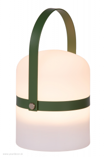 Stolná lampa LITTLE JOE White/Green LED3W, IP44, Outdoor AKKU