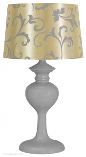 Stolná lampa BERKANE Beige / Grey, H37 cm