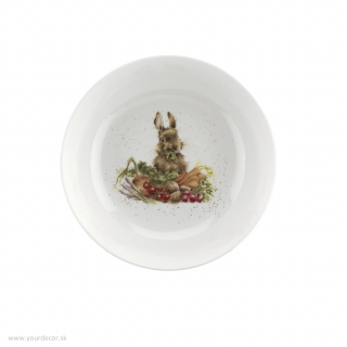 Misa na šalát WRENDALE DESIGNS Zajac v zelenine, D25,5 cm
