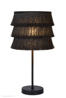 Stolná lampa EXTRAVAGANZA TOGO Grey, 1/E14, H41 cm