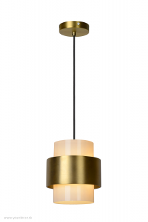 Závesné svietidlo FIRMIN Gold matt, E27/40W, D20 cm