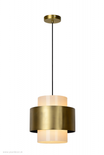 Závesné svietidlo FIRMIN Gold matt, E27/40W, D30 cm