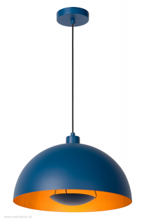 Závesné svietidlo SIEMON Blue, 1/E27, D40 cm