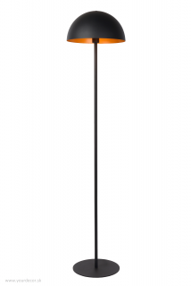 Stojatá lampa SIEMON Black, 1/E27, H160 cm