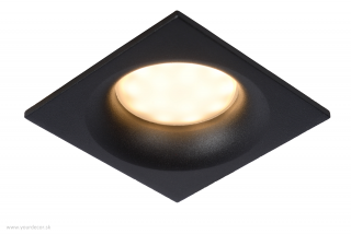 Svietidlo podhľadové ZIVA Black, 1/GU10, L8,5x8,5 cm, IP44