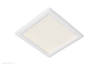 Svietidlo podhľadové TENDO White LED9W, 3000K, L11,6x11,6cm
