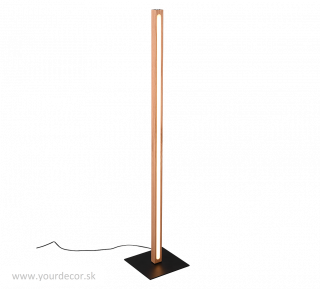 Stojatá lampa BELLARI Wood LED20W, 3000K, H115cm