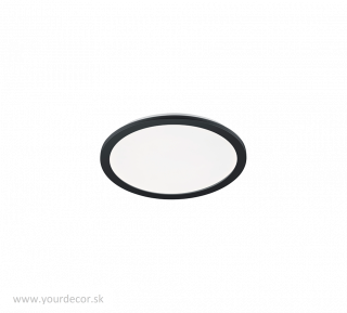 Stropné svietidlo CAMILLA Black, LED22W, 3000K, IP44, D40 cm