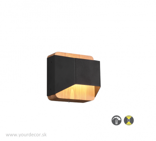 Nástenné svietidlo ARINO Black, LED4,3W, 3000K