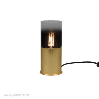 Stolná lampa ROBIN Brass/Smoke, 1/E27