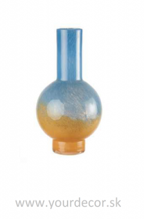 1M162 Váza URSULA Blue/Ocher, H34cm