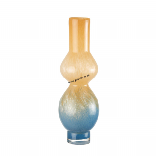 1M163 Váza URSULA Ocher/Blue, H37,5cm