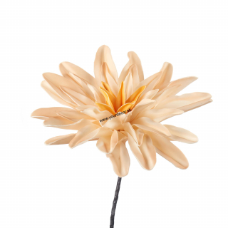 1P188 Umelá kvetina Dahlia, Cream, H73cm