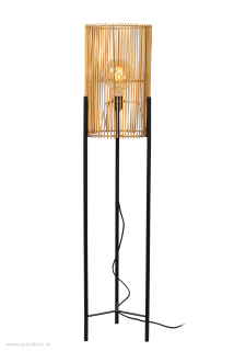 Stojatá lampa JANTINE, Light Wood, 1/E27, D30cm, H125cm