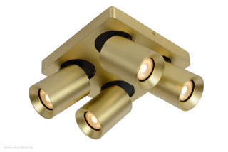 Stropné svietidlo NIGEL Brass LED 4x5W GU10 