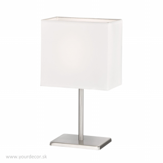 Stolná lampa KATE White/Ni.mat 1/E14, H30cm