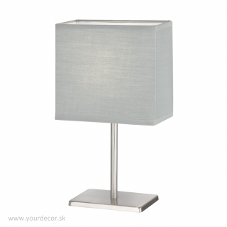 Stolná lampa KATE Grey/Ni.mat 1/E14, H30cm