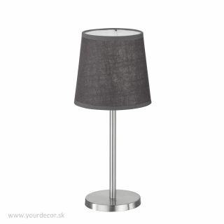 Stolná lampa EVE Grey Dark/Ni.mat 1/E14, H30cm